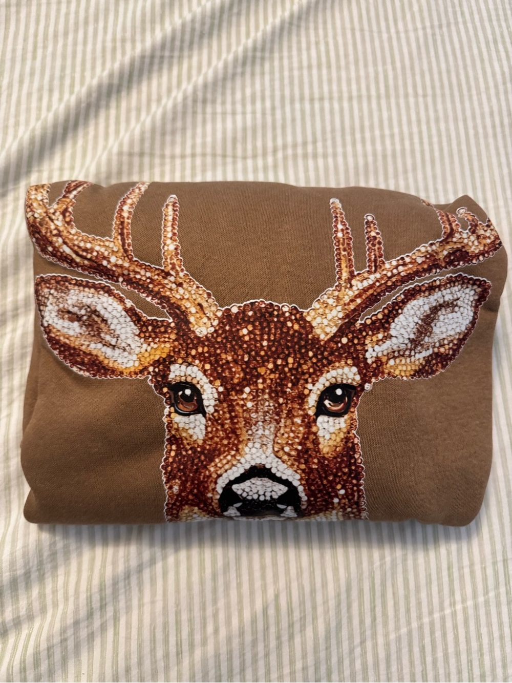Deer Graphic Crewneck sweatshirt - Brown
